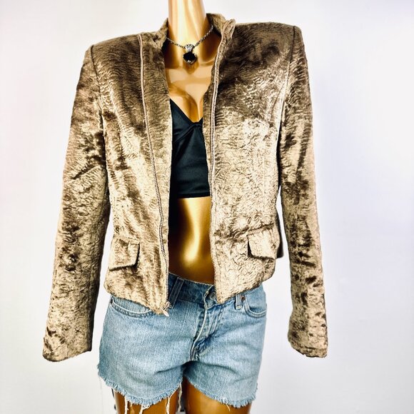 Vintage Oscar de la Renta jacket blazer biker motorcycle jacket - Picture 1 of 8